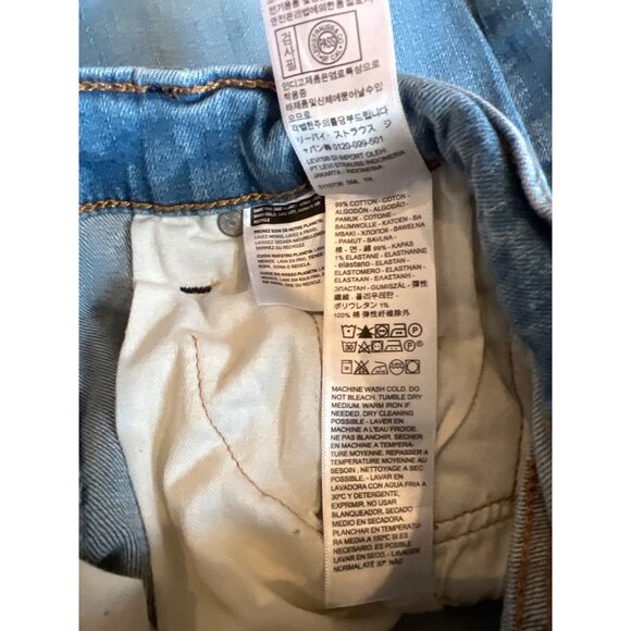 Levi Strauss 514 Jeans Preowned Light Blue - Picture 6 of 12